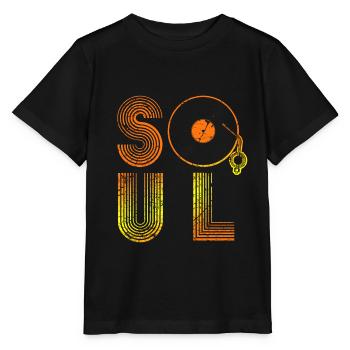 Musique soul - T-shirt bio MINI CREATOR Stanley/Stella Enfant - noir - Devant - Mikhail (115cm)