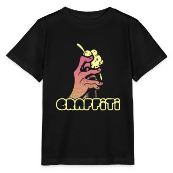 Graffiti - T-shirt bio MINI CREATOR Stanley/Stella Enfant - noir - Devant - Mikhail (115cm)