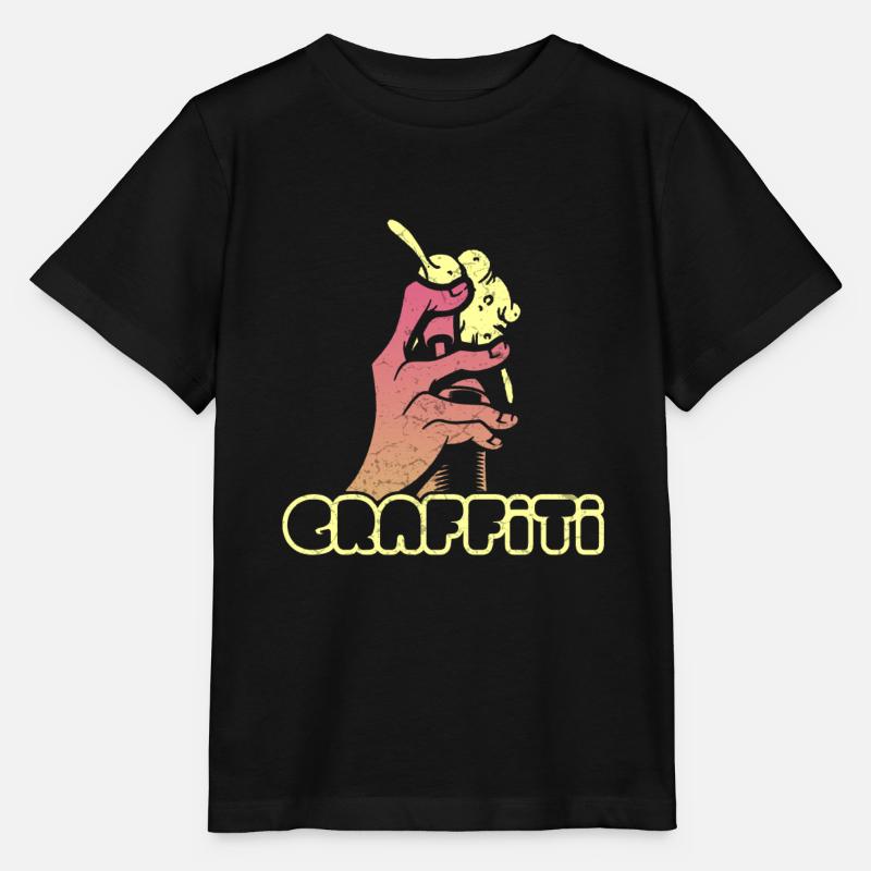 Graffiti - T-shirt bio MINI CREATOR Stanley/Stella Enfant - noir