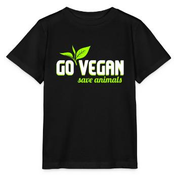 Vegan Vegan Vegan Activiste des droits des animaux - T-shirt bio MINI CREATOR Stanley/Stella Enfant - noir - Devant - Mikhail (115cm)