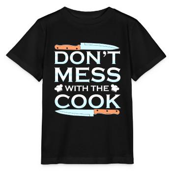 Cuisinier cuisinier cuisine - T-shirt bio MINI CREATOR Stanley/Stella Enfant - noir - Devant - Mikhail (115cm)