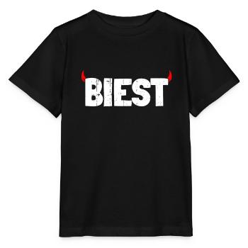 Biest Teufel Zicke - Stanley/Stella Kinder T-Shirt MINI CREATOR  - Schwarz - Vorne - Mikhail (115cm)
