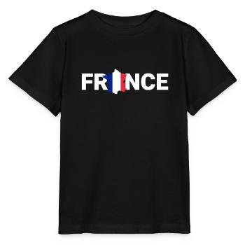 Frankreich - Stanley/Stella Kinder T-Shirt MINI CREATOR  - Schwarz - Vorne - Mikhail (115cm)