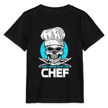 Cuisinier cuisine cuisine - T-shirt bio MINI CREATOR Stanley/Stella Enfant - noir - Devant - Mikhail (115cm)