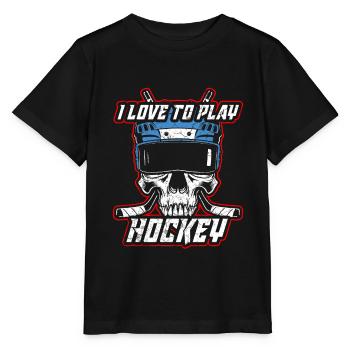 Hockey sur glace hockey sur glace - T-shirt bio MINI CREATOR Stanley/Stella Enfant - noir - Devant - Mikhail (115cm)