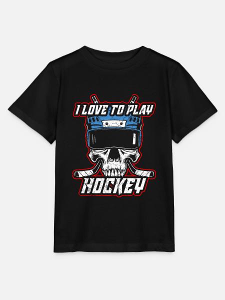 Ice hockey Eishockey - Stanley/Stella T-shirt MINI CREATOR til børn - sort