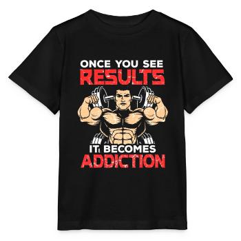 Gym Fitness Musculation Musculation Musculation - T-shirt bio MINI CREATOR Stanley/Stella Enfant - noir - Devant - Mikhail (115cm)