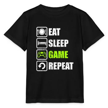 Gaming Gamer Game - Stanley/Stella Kinder T-Shirt MINI CREATOR  - Schwarz - Vorne - Mikhail (115cm)