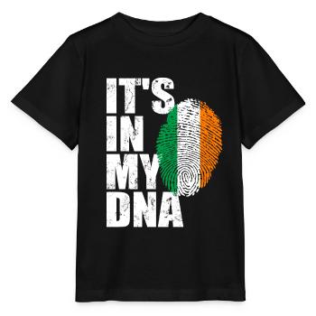 Irlande Drapeau irlandais irlandais ADN - T-shirt bio MINI CREATOR Stanley/Stella Enfant - noir - Devant - Mikhail (115cm)