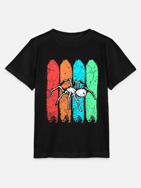 Spinne - Stanley/Stella Kinder T-Shirt MINI CREATOR  - Schwarz