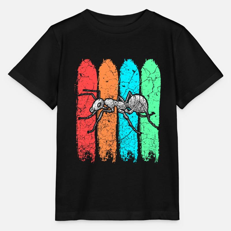 Fourmi insecte - T-shirt bio MINI CREATOR Stanley/Stella Enfant - noir