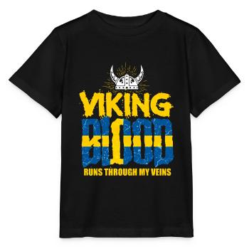 Suède Suédois Suédois Vikings - T-shirt bio MINI CREATOR Stanley/Stella Enfant - noir - Devant - Mikhail (115cm)
