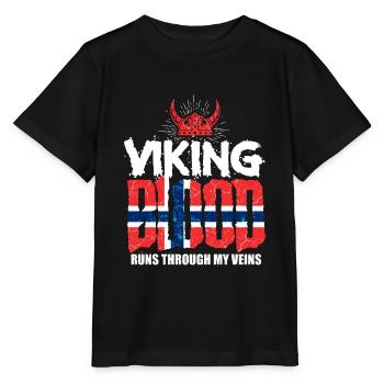 Vikings norvégiens - T-shirt bio MINI CREATOR Stanley/Stella Enfant - noir - Devant - Mikhail (115cm)