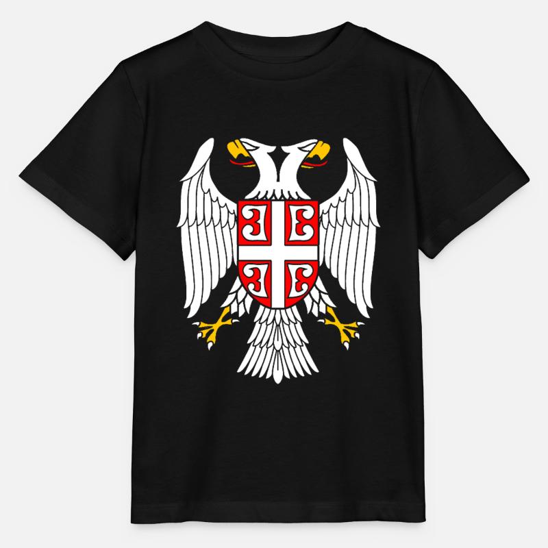 Aigle serbe - T-shirt bio MINI CREATOR Stanley/Stella Enfant - noir