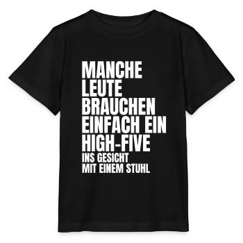 Lustiger Spruch - Stanley/Stella Kinder T-Shirt MINI CREATOR  - Schwarz - Vorne - Mikhail (115cm)