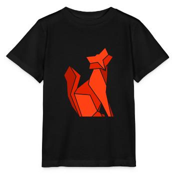 Origami Fuchs - Stanley/Stella Kinder T-Shirt MINI CREATOR  - Schwarz - Vorne - Mikhail (115cm)