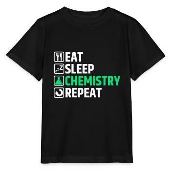 Chimiste chimiste - T-shirt bio MINI CREATOR Stanley/Stella Enfant - noir - Devant - Mikhail (115cm)