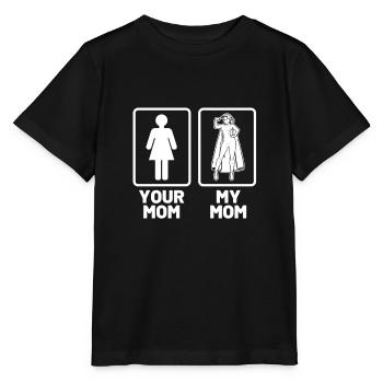 Super maman maman fête des mères héroïne superwoman - T-shirt bio MINI CREATOR Stanley/Stella Enfant - noir - Devant - Mikhail (115cm)