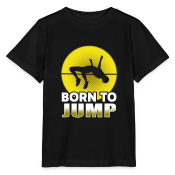 Hochsprung Leichtathletik - Stanley/Stella Kinder T-Shirt MINI CREATOR  - Schwarz - Vorne - Mikhail (115cm)