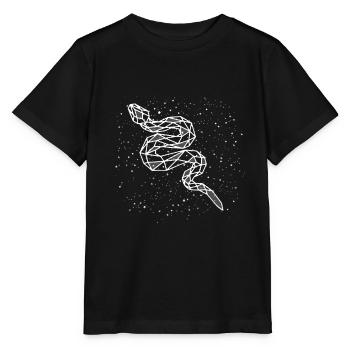 Schlange Chinesisches Sternzeichen - Stanley/Stella Kinder T-Shirt MINI CREATOR  - Schwarz - Vorne - Mikhail (115cm)