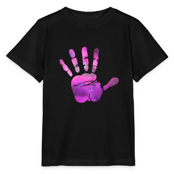 Hand Stop - Stanley/Stella MINI CREATOR Kids’ T-Shirt - black - Front - Mikhail (115cm)