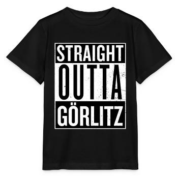 Straight outta Görlitz compton Film Logo Sachsen - Stanley/Stella Kinder T-Shirt MINI CREATOR  - Schwarz - Vorne - Mikhail (115cm)