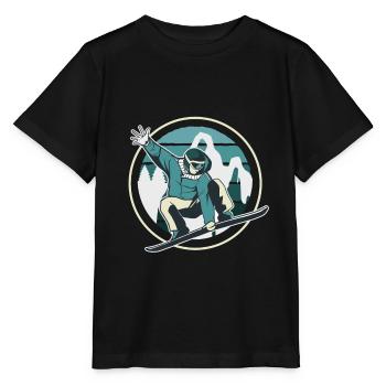 Snowboard Snowboarder Snowboarding - Stanley/Stella MINI CREATOR Kids’ T-Shirt - black - Front - Mikhail (115cm)