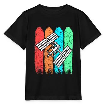 ISS Internationale Raumstation - Stanley/Stella Kinder T-Shirt MINI CREATOR  - Schwarz - Vorne - Mikhail (115cm)