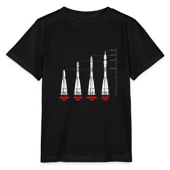 Missile USSR Russia Soviet Union - Stanley/Stella MINI CREATOR Kids’ T-Shirt - black - Front - Mikhail (115cm)