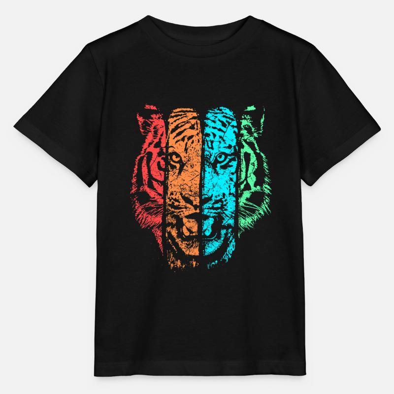 tigre - T-shirt bio MINI CREATOR Stanley/Stella Enfant - noir