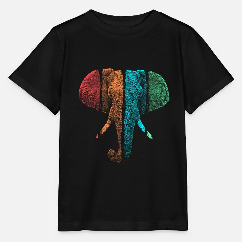 Elefant - Stanley/Stella Kinder T-Shirt MINI CREATOR - Schwarz