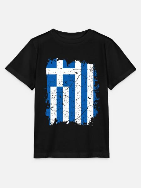 Flagge Griechenland - Stanley/Stella Kinder T-Shirt MINI CREATOR  - Schwarz