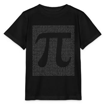 Kreiszahl Pi - Stanley/Stella Kinder T-Shirt MINI CREATOR  - Schwarz - Vorne - Mikhail (115cm)