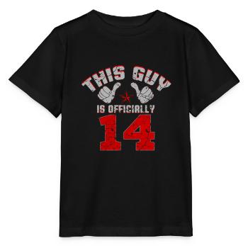 14. Geburtstag - Stanley/Stella Kinder T-Shirt MINI CREATOR  - Schwarz - Vorne - Mikhail (115cm)