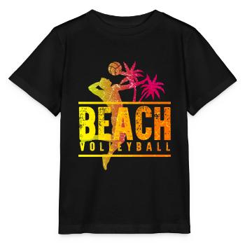 Beach Volleyball - Stanley/Stella Kinder T-Shirt MINI CREATOR  - Schwarz - Vorne - Mikhail (115cm)