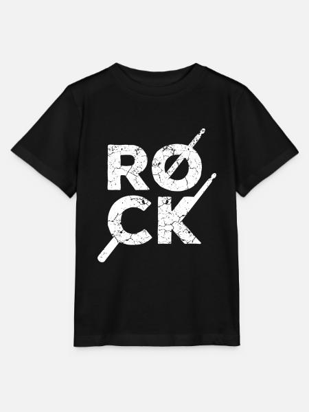 Rock Rocker Schlagzeug Schlagzeuger - Stanley/Stella Kinder T-Shirt MINI CREATOR - Schwarz