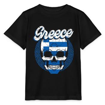 Greece - Stanley/Stella MINI CREATOR Kids’ T-Shirt - black - Front - Mikhail (115cm)