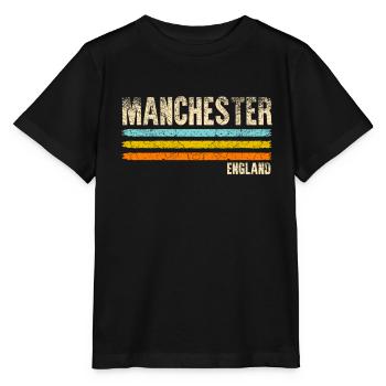 Manchester - Stanley/Stella Kinder T-Shirt MINI CREATOR  - Schwarz - Vorne - Mikhail (115cm)