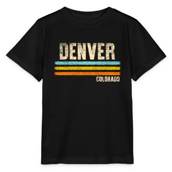 Denver Colorado - T-shirt bio MINI CREATOR Stanley/Stella Enfant - noir - Devant - Mikhail (115cm)