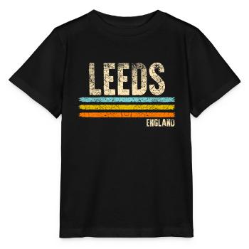 Leeds England - Stanley/Stella Kinder T-Shirt MINI CREATOR  - Schwarz - Vorne - Mikhail (115cm)