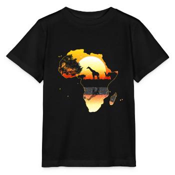 Afrique - T-shirt bio MINI CREATOR Stanley/Stella Enfant - noir - Devant - Mikhail (115cm)
