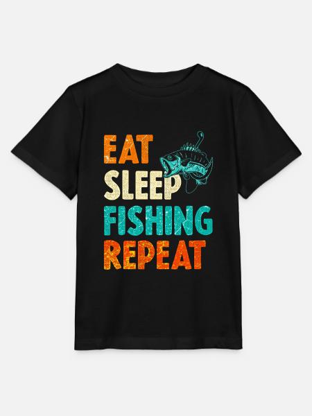 Angeln Angler - Stanley/Stella Kinder T-Shirt MINI CREATOR - Schwarz