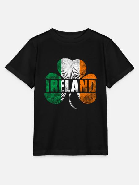 Irisches Kleeblatt - Stanley/Stella Kinder T-Shirt MINI CREATOR - Schwarz