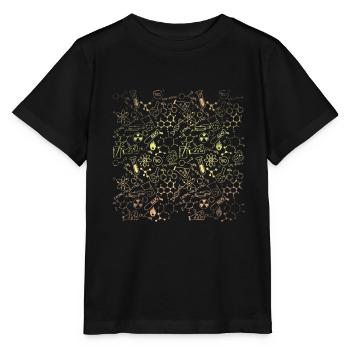 Formules mathématiques physiques - T-shirt bio MINI CREATOR Stanley/Stella Enfant - noir - Devant - Mikhail (115cm)