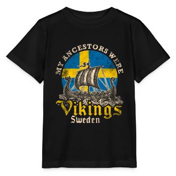 Viking suédois - T-shirt bio MINI CREATOR Stanley/Stella Enfant - noir - Devant - Mikhail (115cm)