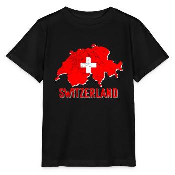 Switzerland - Stanley/Stella MINI CREATOR Kids’ T-Shirt - black - Front - Mikhail (115cm)
