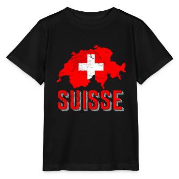 Switzerland - Stanley/Stella MINI CREATOR Kids’ T-Shirt - black - Front - Mikhail (115cm)