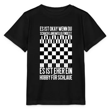 Schach - ein Hobby für Schlaue und Intelligente - Stanley/Stella Kinder T-Shirt MINI CREATOR  - Schwarz - Vorne - Mikhail (115cm)