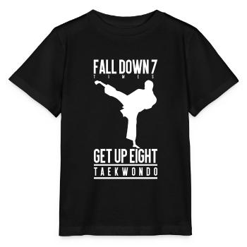 Taekwondo Tae kwon do martial arts gift sport - Stanley/Stella MINI CREATOR Kids’ T-Shirt - black - Front - Mikhail (115cm)