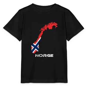 Norwegen - Stanley/Stella Kinder T-Shirt MINI CREATOR  - Schwarz - Vorne - Mikhail (115cm)